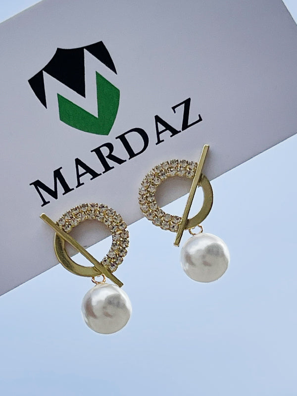 Crystal Round Earrings