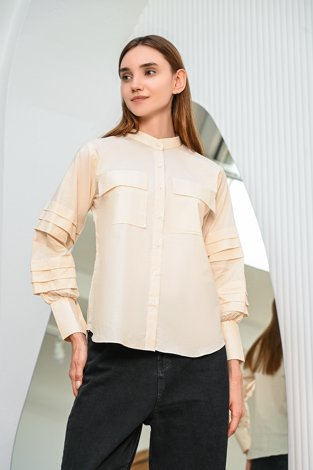 Button Down Designs Paradise Button-Down Shirt - Cream – Mardaz Fashion