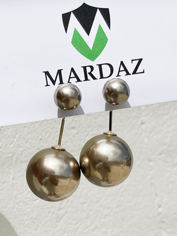 Double Ball Earrings