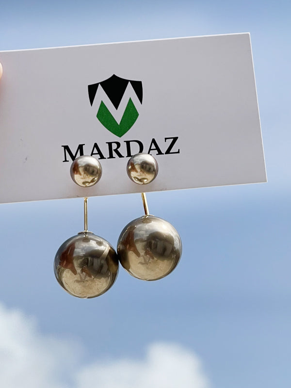 Double Ball Earrings