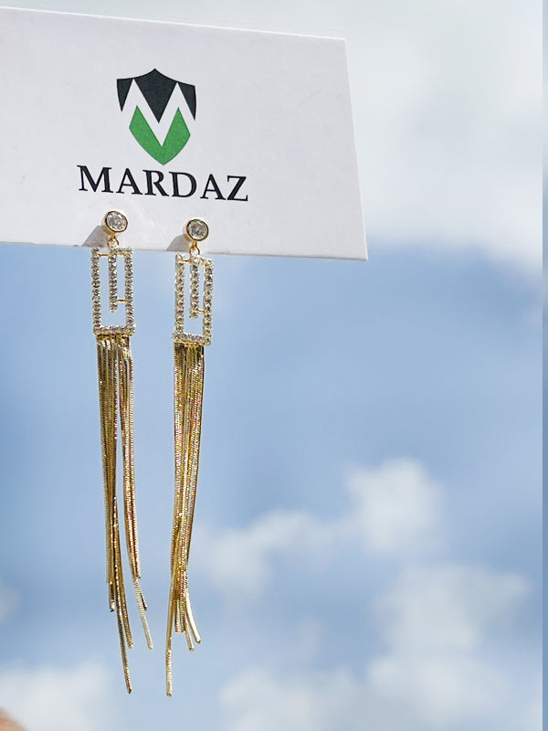 Diamond Tassel Earrings