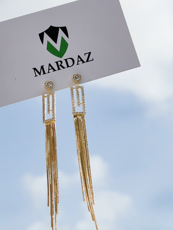Diamond Tassel Earrings
