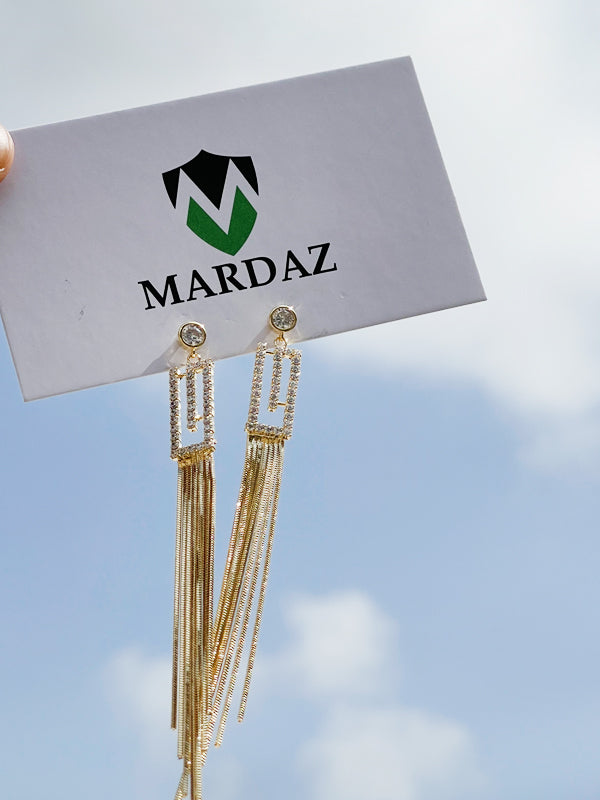 Diamond Tassel Earrings