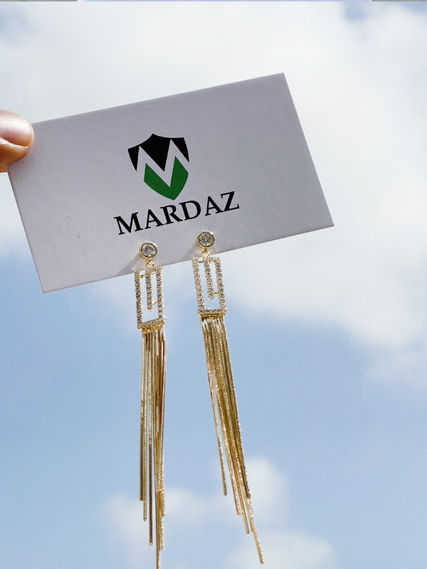 Diamond Tassel Earrings