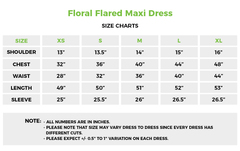 Pink Floral Flared Maxi Dress