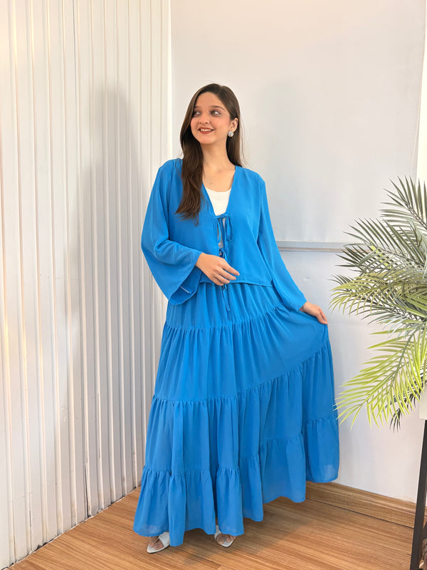 Blue layered Co-ord Set