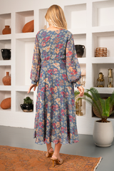 اوبرے - لمبا پھولوں والا میکسی لباس 