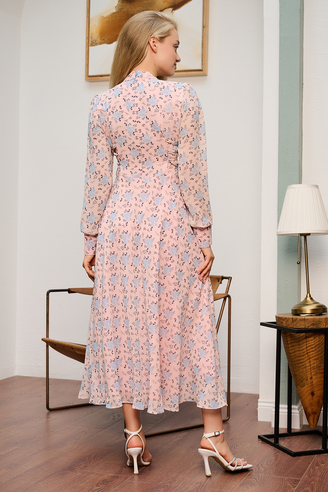 Victoria Dress In Pink Floral