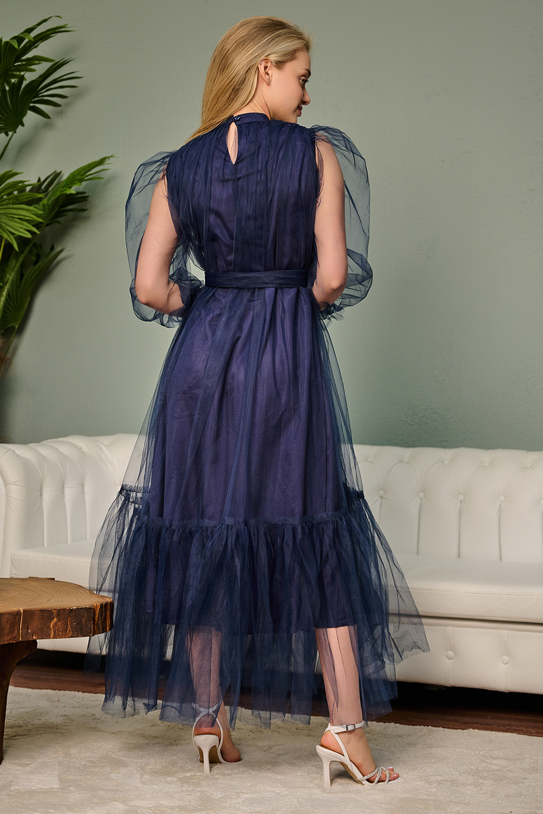 Blue Net Dress