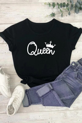 Queen And Crown Print Tee