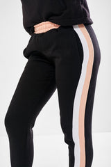 MAE CO-ORD TRACKSUIT IN BLACK AND SOFT PINK