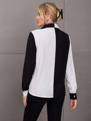 Colorblock Patch Pocket Shirt