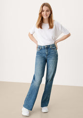 Trouser jeans with a wide leg