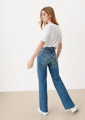 Trouser jeans with a wide leg