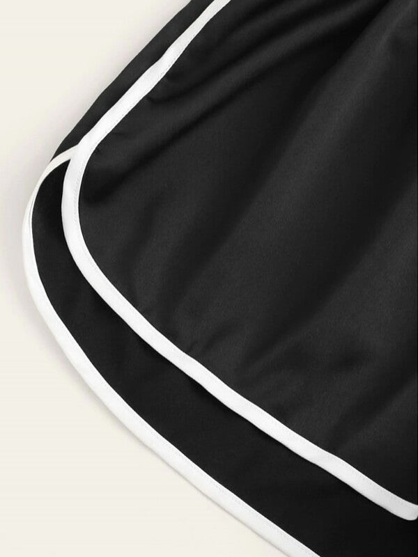 Elastic Waist Dolphin Shorts