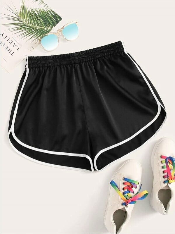 Elastic Waist Dolphin Shorts