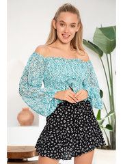 Chiffon Printed Top For Women