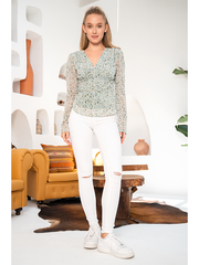 Chiffon Printed Top For Women