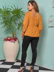 Boski Solid Square Neck Top