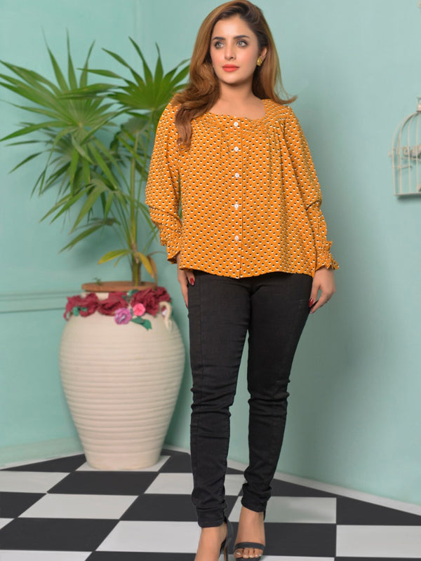 Boski Solid Square Neck Top