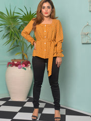 Boski Solid Square Neck Top
