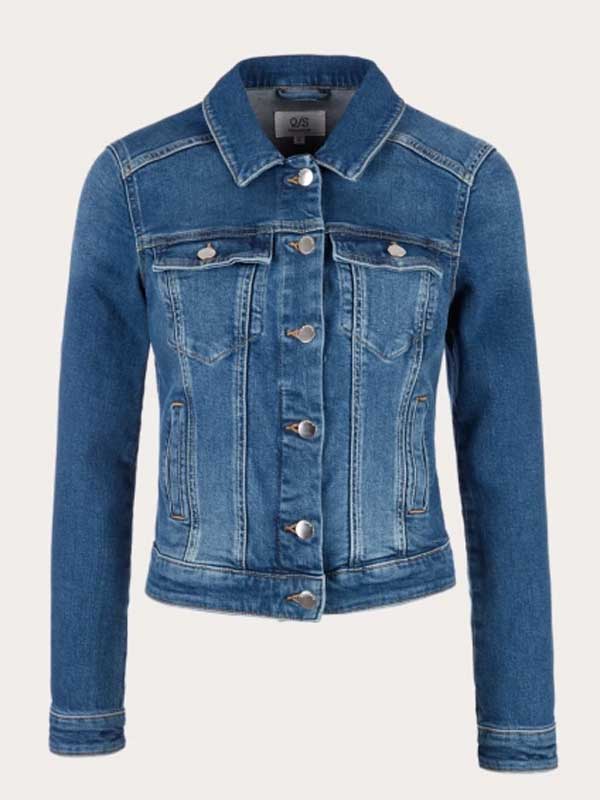 Dark Blue Denim Jacket For Women
