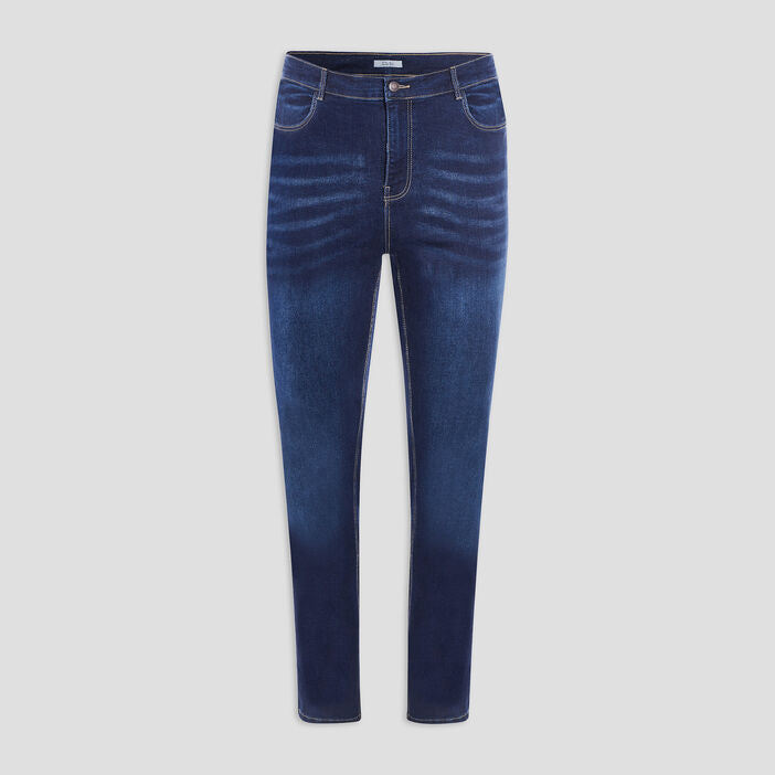 Plus size women's regular jeans plus size raw denim